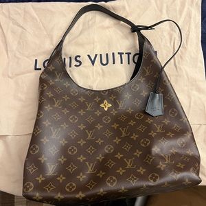 Authentic LV Flower Hobo with dust bag & lock